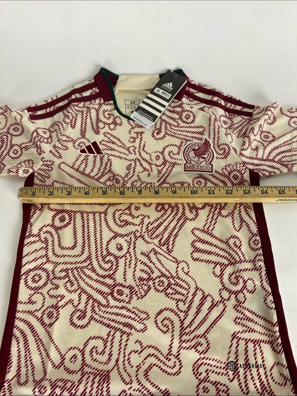Kids Mexico 22/24 Away Adidas Jersey Size 20 NWT - Picture 3 of 6